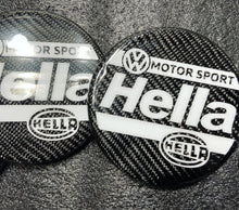 Load image into Gallery viewer, x2 Carbon Fiber VW MotorSport by Hella HeadLight Covers Volkswagen
