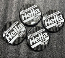 Load image into Gallery viewer, x2 Carbon Fiber VW MotorSport by Hella HeadLight Covers Volkswagen
